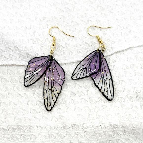 Unbranded Jewelry - Butterfly Wings Earrings, Enchanted Fairy Wing, Mother's Day Jewelry, Butterfly